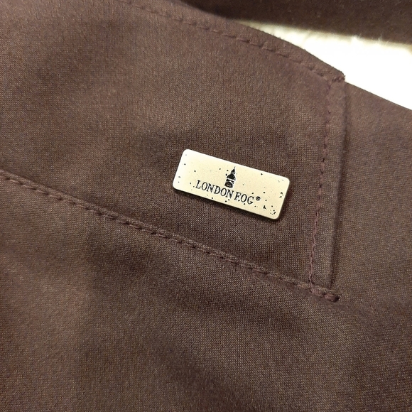 LONDON FOG Purple coat with removable hood - Picture 5 of 13